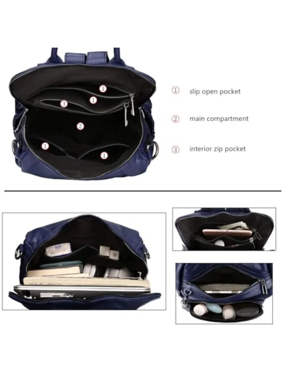 Women Vegan Leather Travel Backpack Purse Tassel Shoulder Bag with Laptop